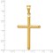 14K Yellow Gold Cross Pendant Charm Religious Jewerly 56mm x 30mm